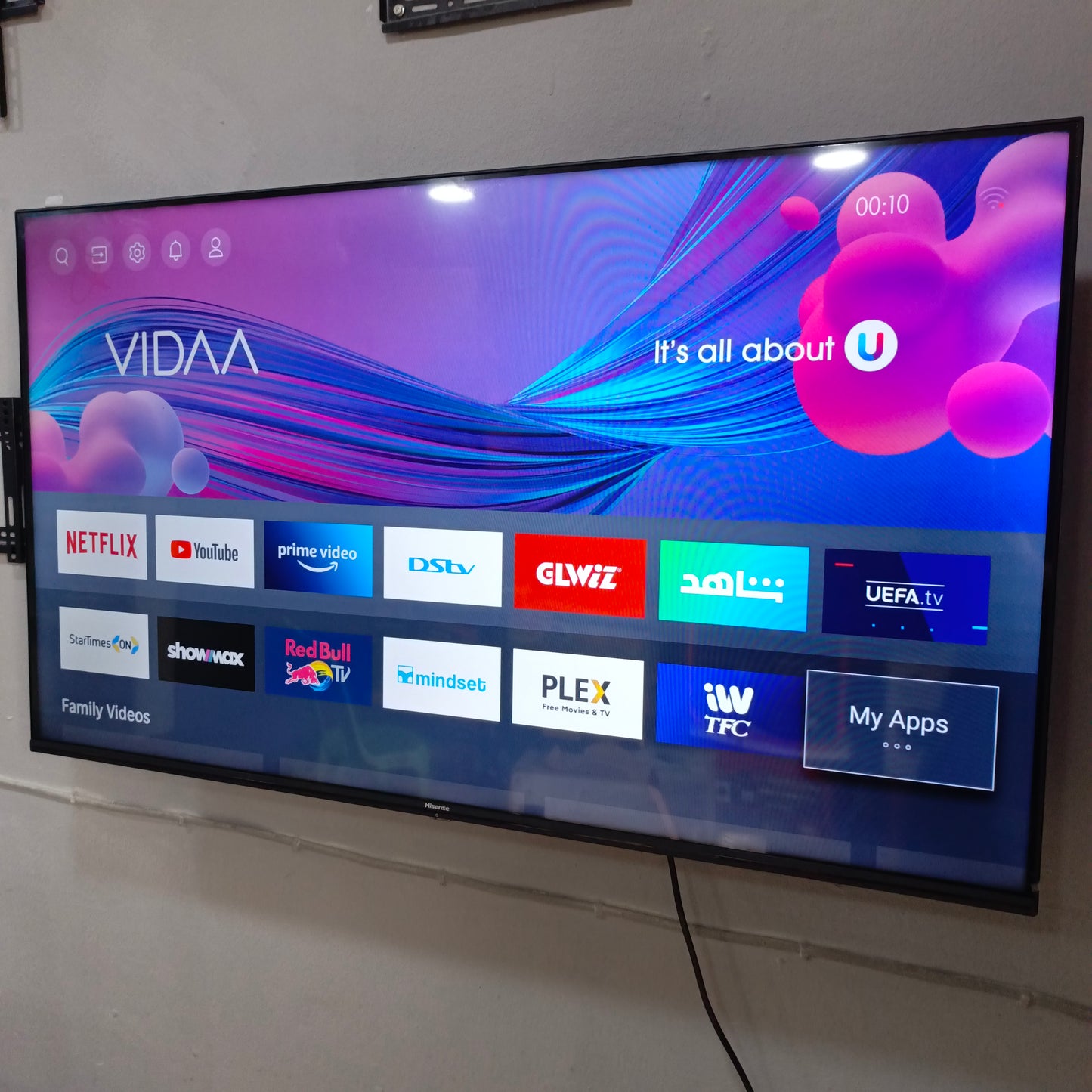 Hisense 50 inch 50A6G VIDAA Smart 4K UHD LED TV - Foreign Used
