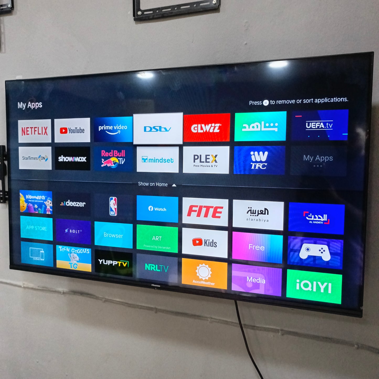 Hisense 50 inch 50A6G VIDAA Smart 4K UHD LED TV - Foreign Used