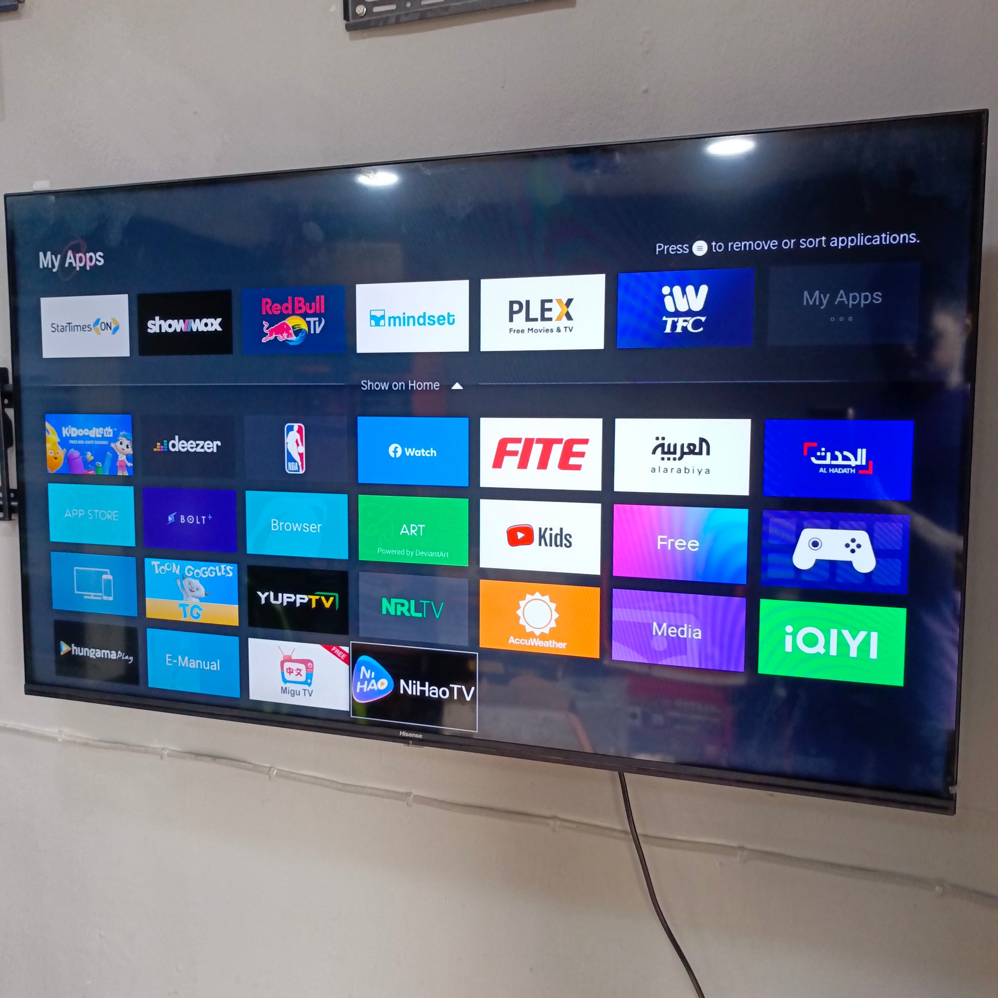 Hisense 50 inch 50A6G VIDAA Smart 4K UHD LED TV - Foreign Used