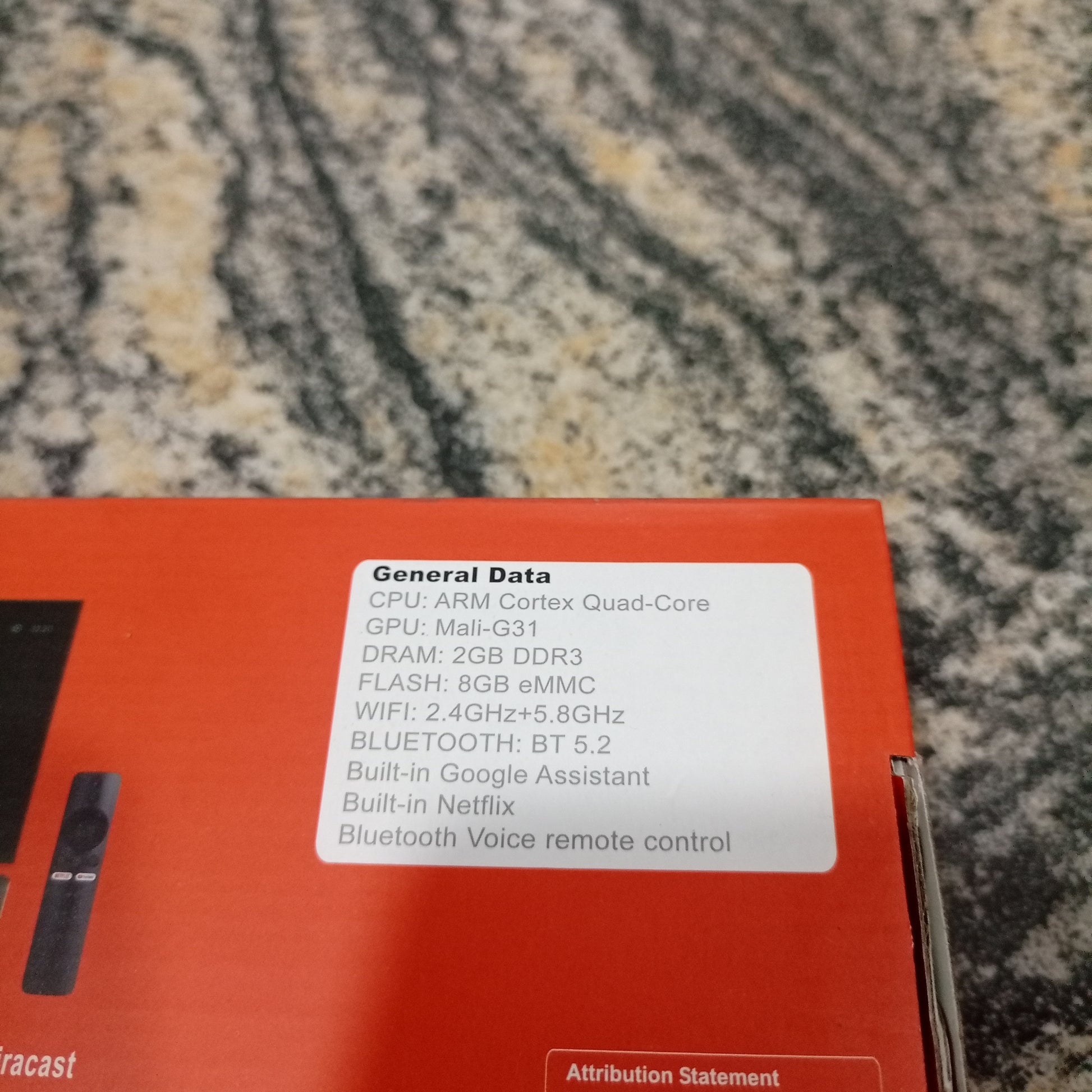 Q5 androidTV 2GB/8GB Android 10 Smart Box with Built-in Bluetooth, WiFi and Bluetooth Voice Control Remote