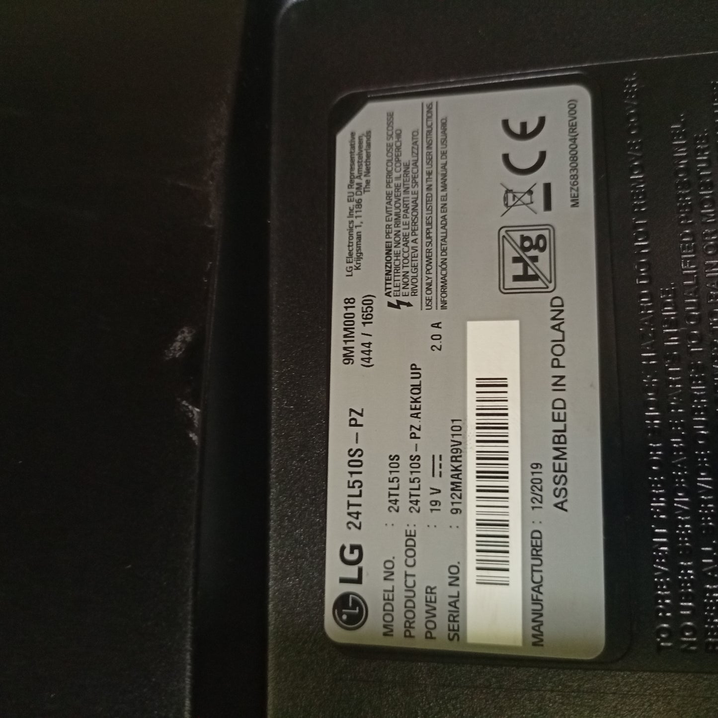 LG 24 inch 24TL510S webOS Smart Satellite HD Ready LED TV (Built-in WiFi, Miracast) - Foreign Used