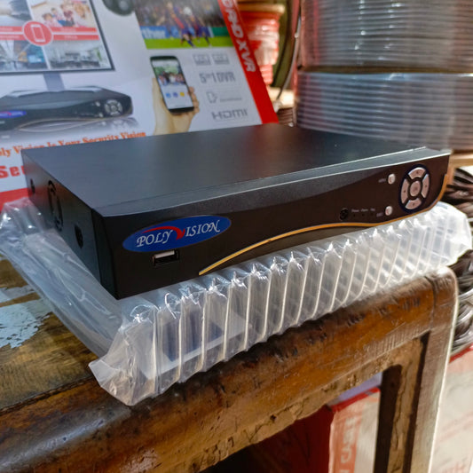 POLYVISION 16-Channel 5-in-1 High Definition DVR (Supports IP, AHD, CVI, HD, TVI cameras) - Brand New