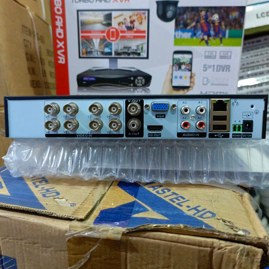 POLYVISION DVR haute définition 8 canaux 5MP 5-en-1 (prend en charge les caméras IP, AHD, CVI, HD, TVI) - Tout neuf