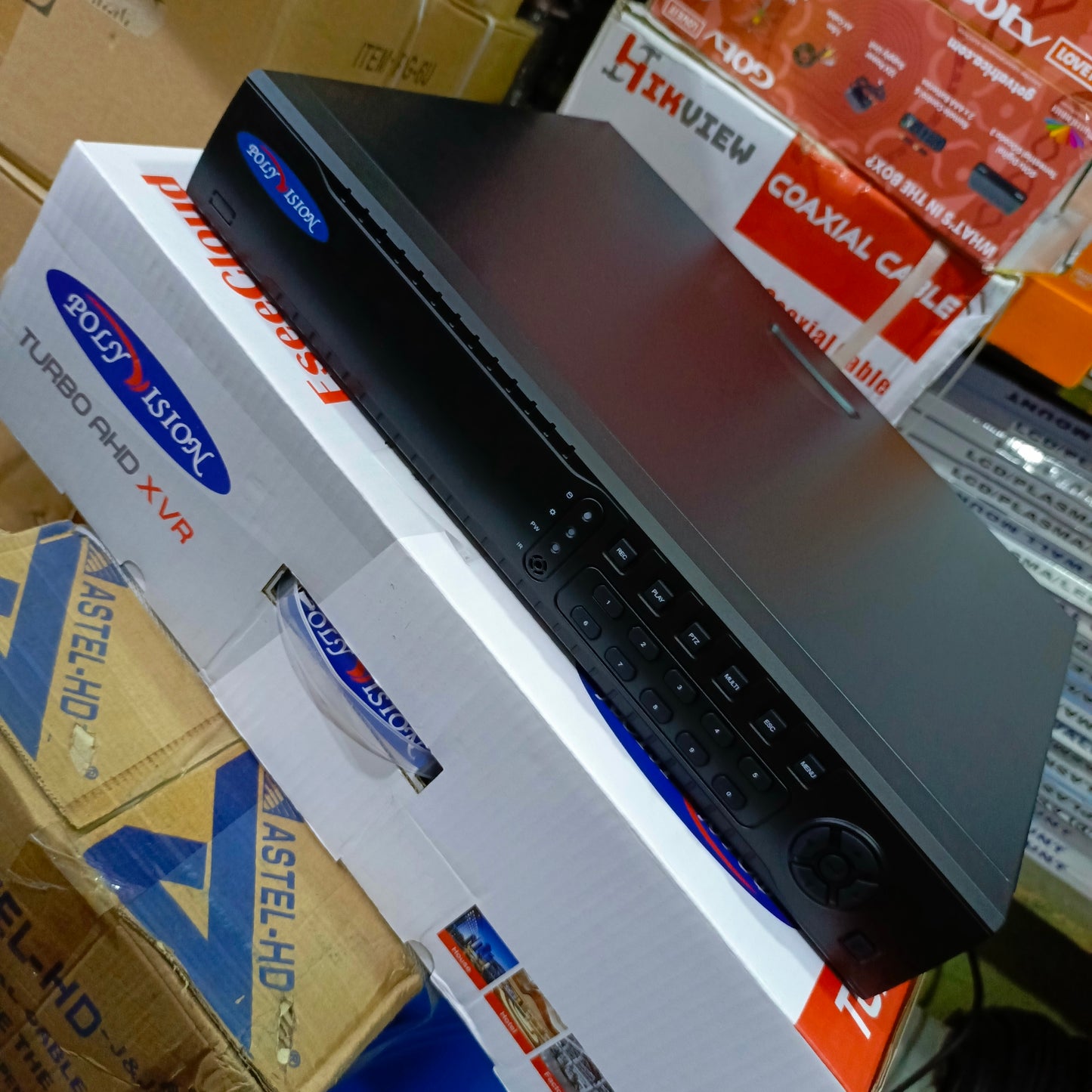 POLYVISION 24-Channel 5-in-1 High Definition DVR (Supports IP, AHD, CVI, HD, TVI cameras) - Brand New