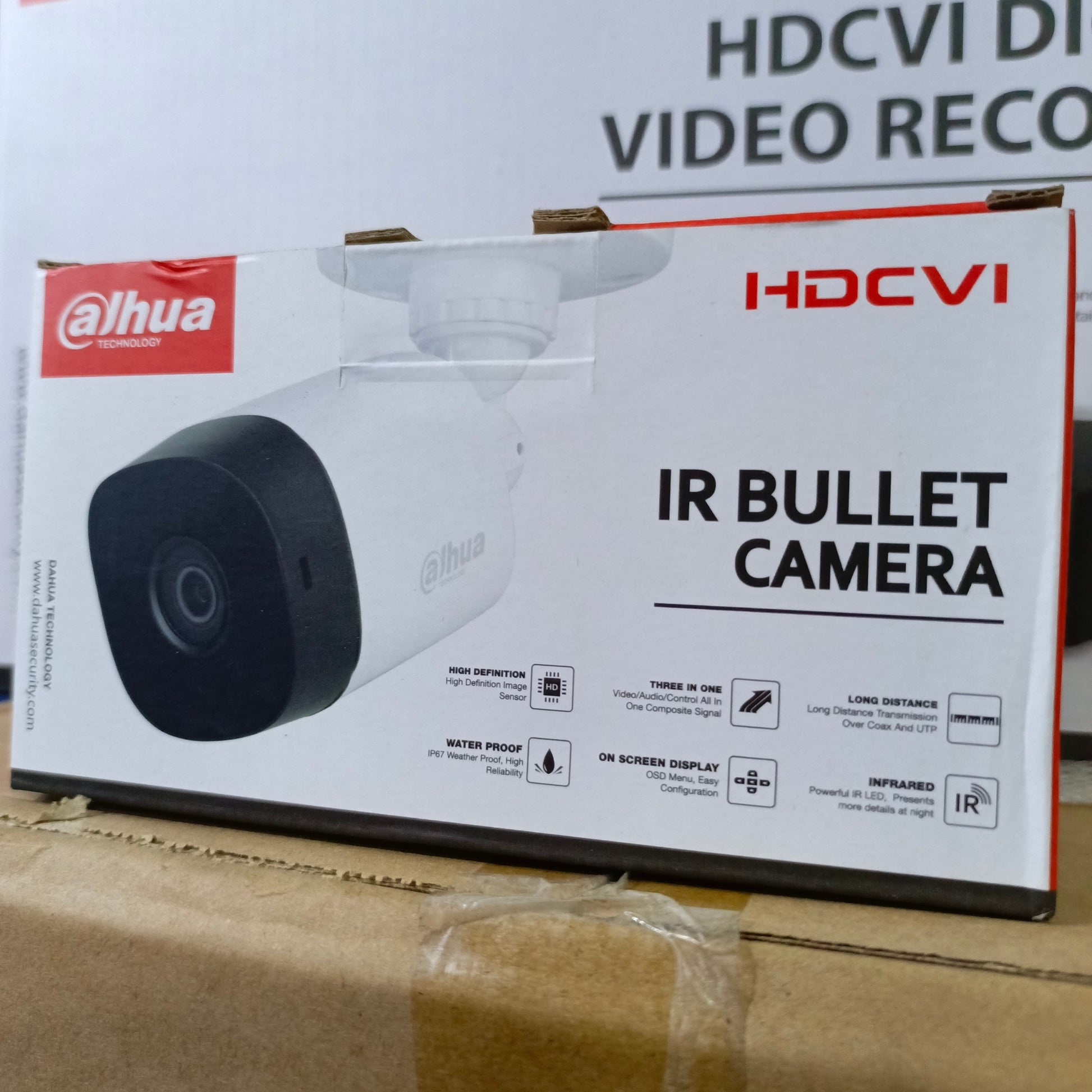 Dahua IR Bullet HD-CVI Color Camera (2.8mm 2MP Lens) - Carton View
