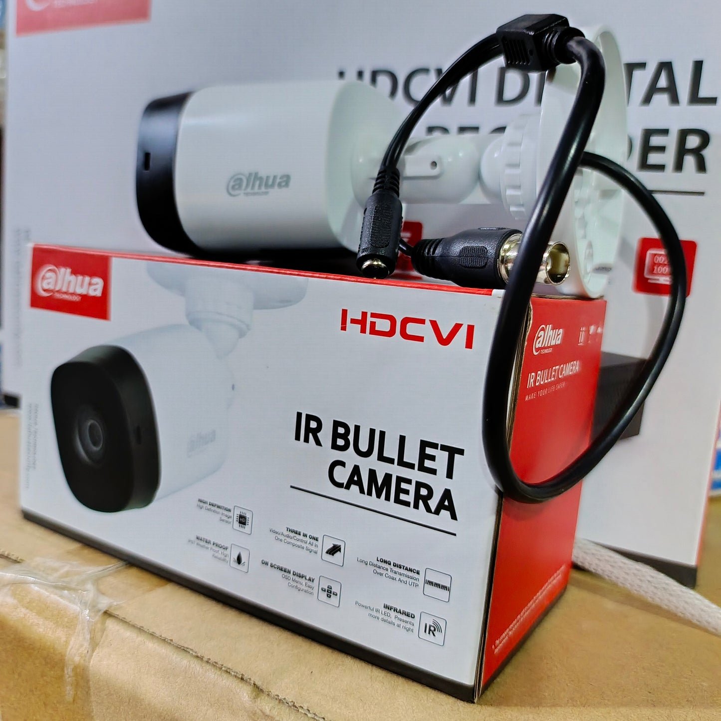 Dahua IR Bullet HD-CVI Color Camera (2.8mm 2MP Lens) - Back View