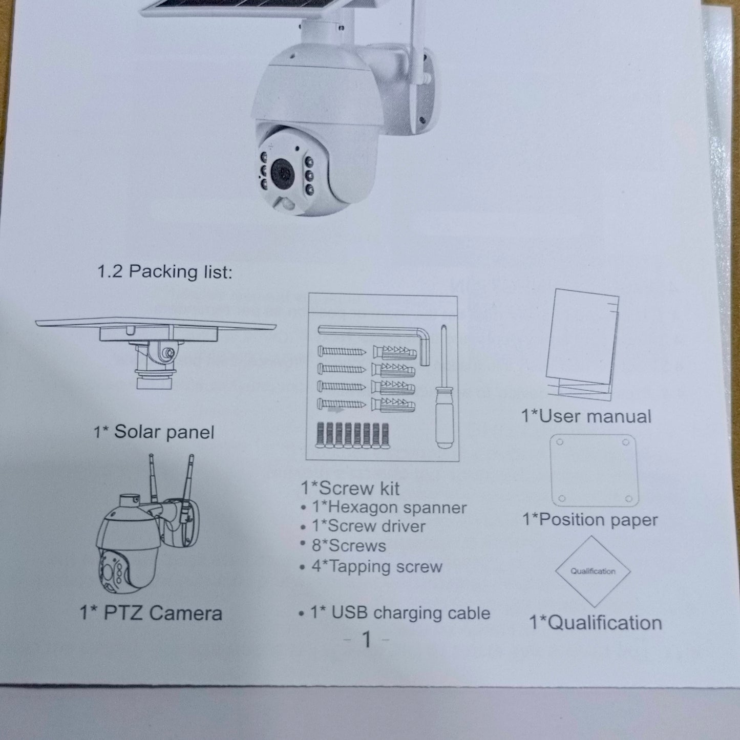 POLYVISION S10-4G Intelligent Solar Energy 4G PTZ IP Camera (3.6mm 2MP Lens) with 2-Way Audio - Brand New