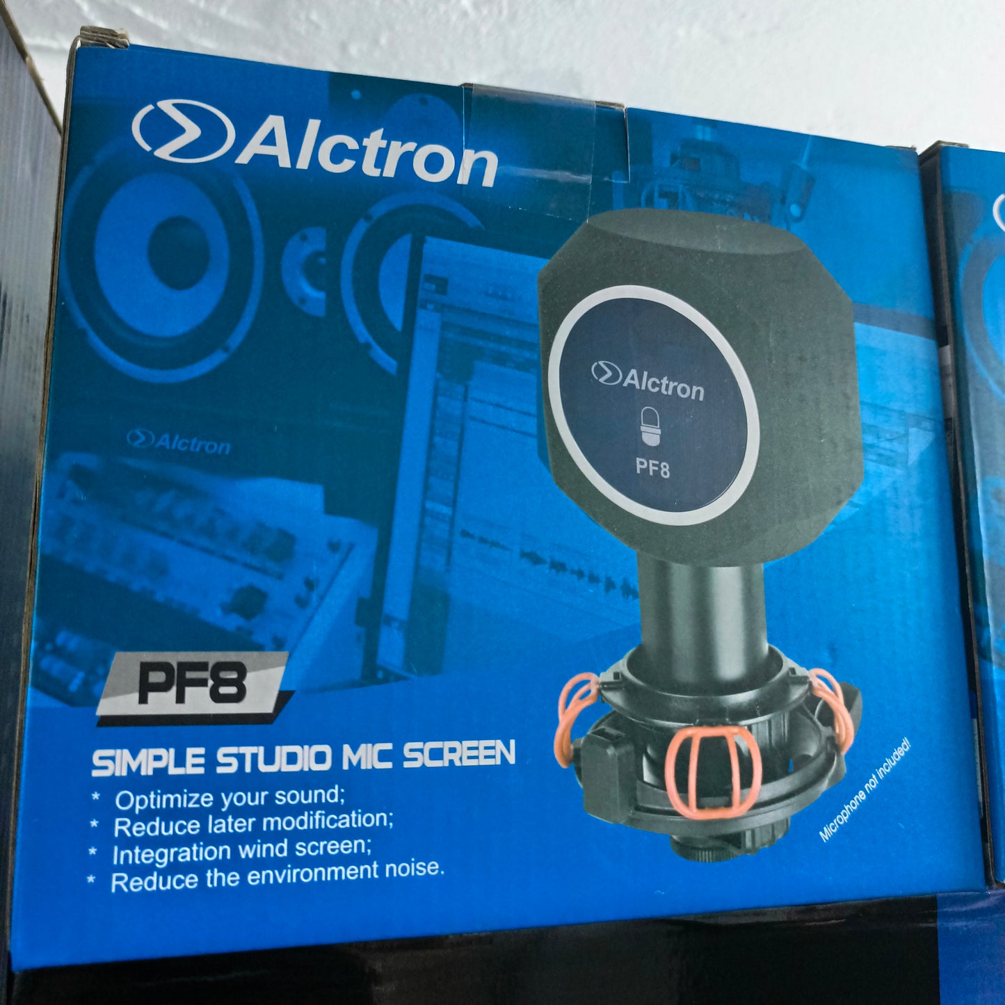 Alctron PF8 Professional Microphone Isolation Wind Shield with Pop Filter for Recording Studio - Brand New