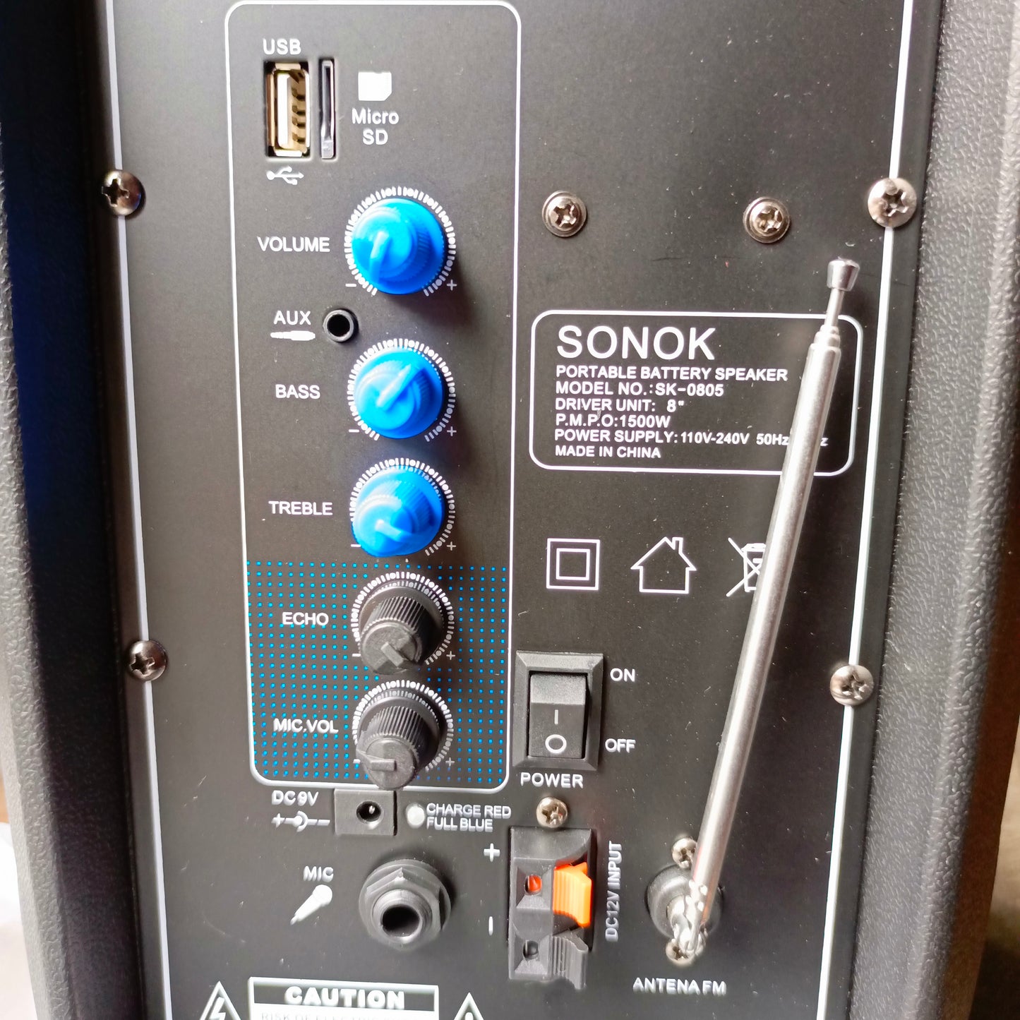 SONOK SK-0805 8-inch Professional PA Loudspeaker System - Brand New