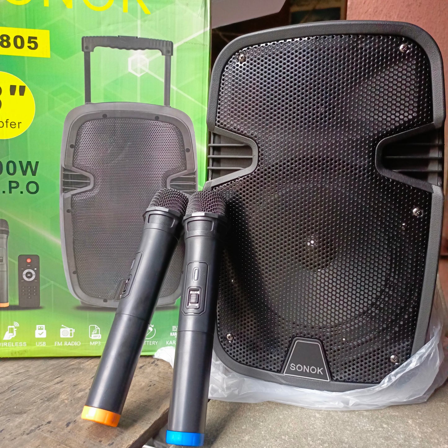 SONOK SK-0805 8-inch Professional PA Loudspeaker System - Brand New