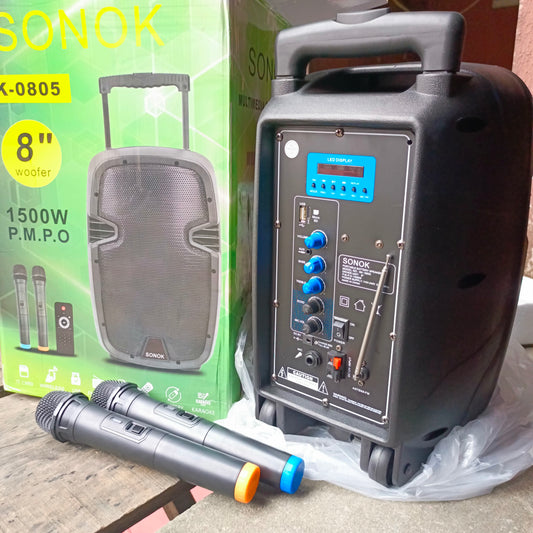 SONOK SK-0805 8-inch Professional PA Loudspeaker System - Brand New