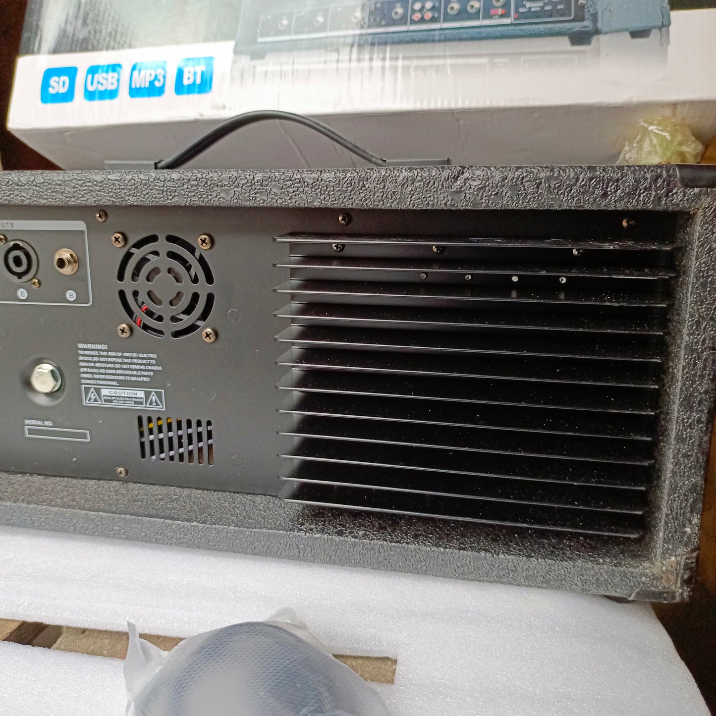 4 Channel Mixer Amplifier with 16DSP, Bluetooth, USB and SD