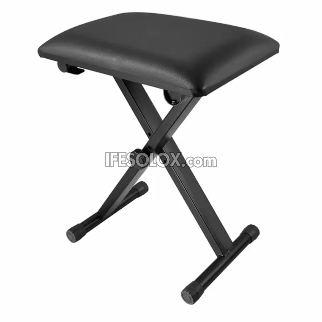 Portable A3X Professional Piano/ Keyboard Bench with Padded Top and Adjustable X-Design - Brand New