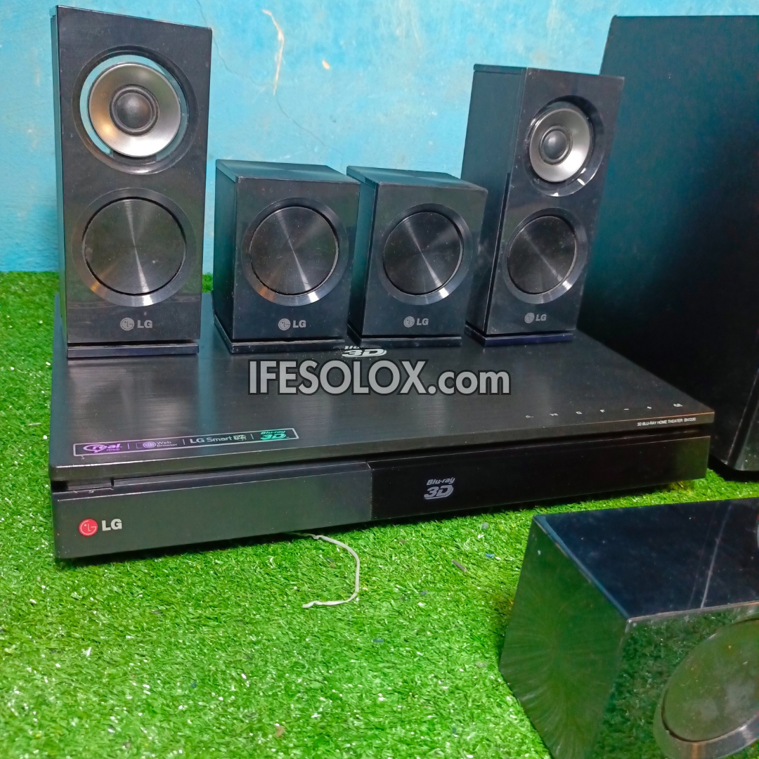LG DH7530T 5.1Ch 1,200Watts Bluetooth Blu-ray 3D DVD Home Theater Complete Set (USB, FM, Aux, Optical in) - Foreign Used