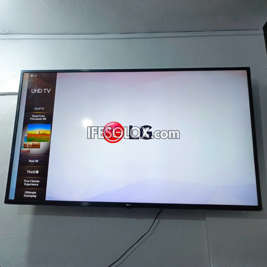 LG 55 inch 55UP71 ThinQ AI webOS Smart 4K UHD HDR TV with Bluetooth, Miracast, Apple AirPlay 2 - Foreign Used