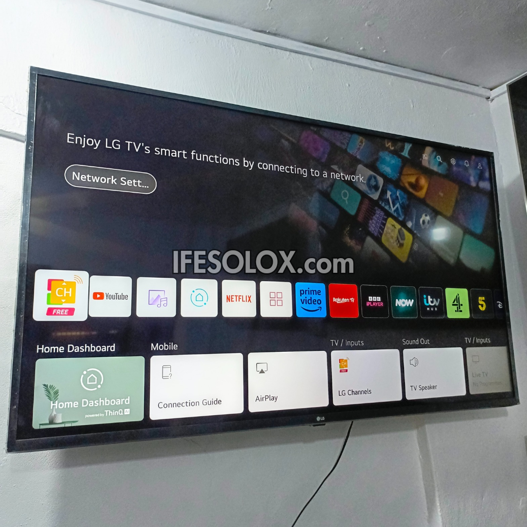 LG 55 inch 55UP71 ThinQ AI webOS Smart 4K UHD HDR TV with Bluetooth, Miracast, Apple AirPlay 2 - Foreign Used