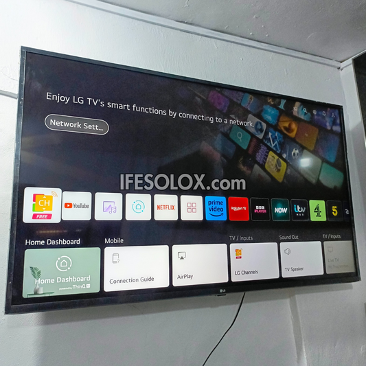 LG 55 inch 55UP71 ThinQ AI webOS Smart 4K UHD HDR TV with Bluetooth, Miracast, Apple AirPlay 2 - Foreign Used