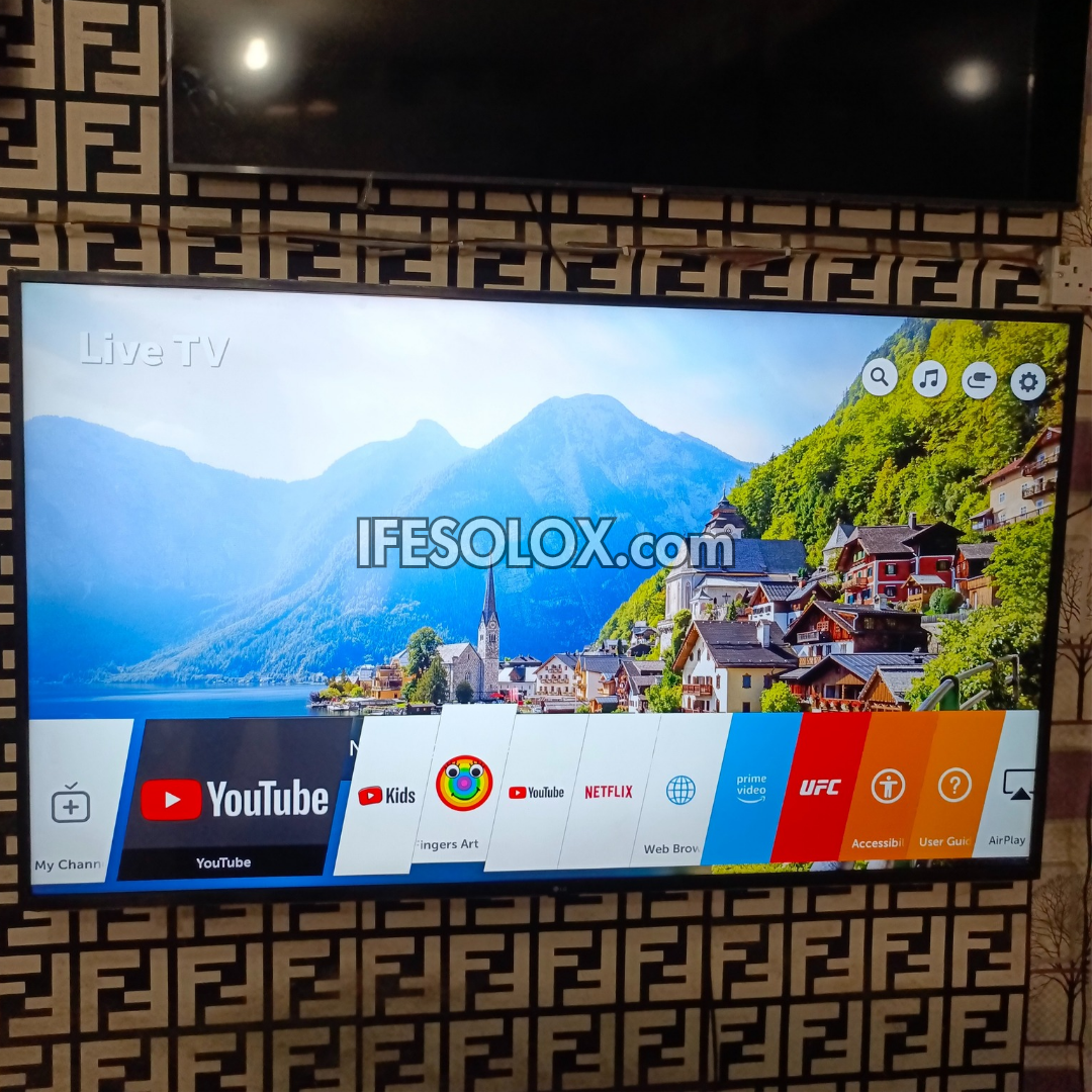 LG 65 Inch 65UK6470 Thinq AI webOS 4.5 Smart 4K UHD HDR TV with Bluetooth, Miracast, AirPlay - UK Used