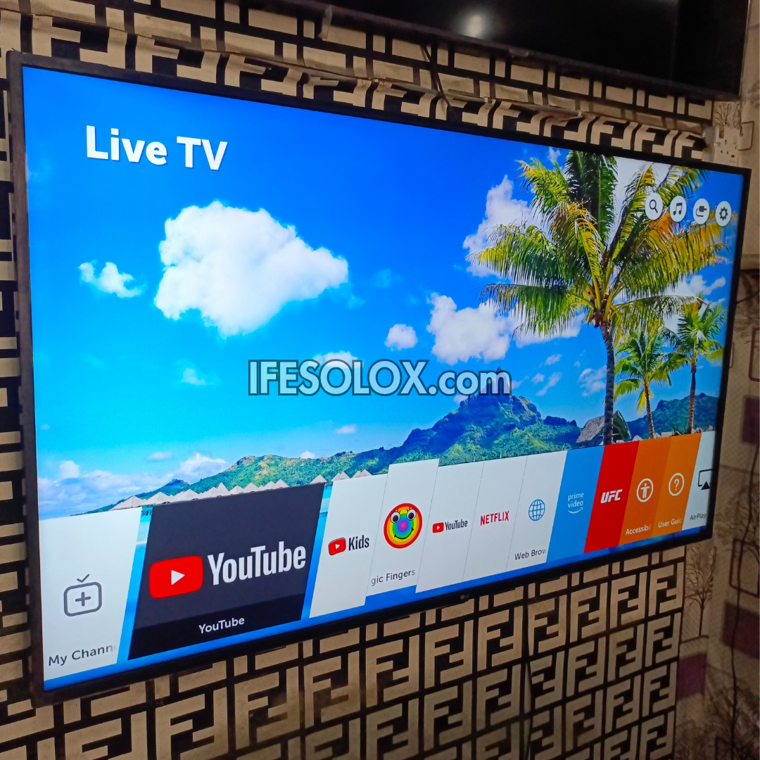 LG 65 Inch 65UK6470 Thinq AI webOS 4.5 Smart 4K UHD HDR TV with Bluetooth, Miracast, AirPlay - UK Used