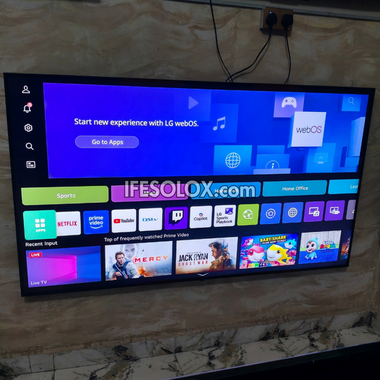 LG 75 Inch UR75 Series AI Thinq webOS25 4K UHD 2023 Frameless Smart TV - foreign used