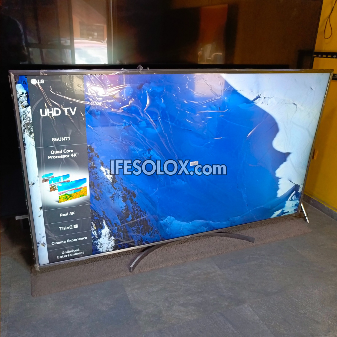 LG 86 Inch 86UN71 Series AI Thinq webOS Smart 4K UHD Satellite TV (Bluetooth, WiFi, Miracast, AirPlay) - Foreign Used