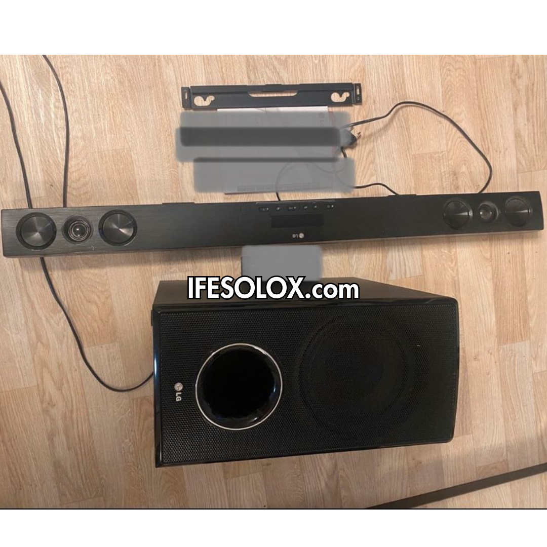 LG HLS36W 2.1Ch 280W High Resolution Bluetooth Sound Bar with Wireless Subwoofer - Foreign Used