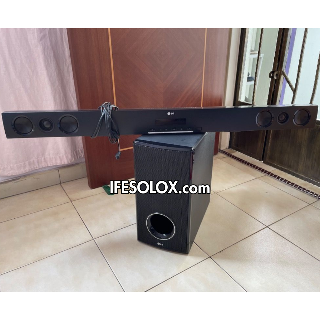 LG HLS36W 2.1Ch 280W High Resolution Bluetooth Sound Bar with Wireless Subwoofer - Foreign Used