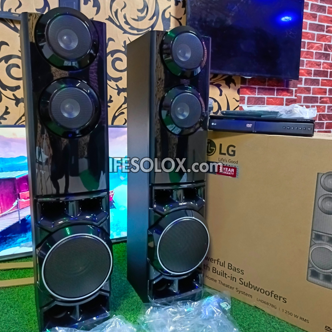 LG LHD687 4.2Ch 1,250W Dual Subwoofer Bodyguard DVD/CD Home Theater System - Brand New