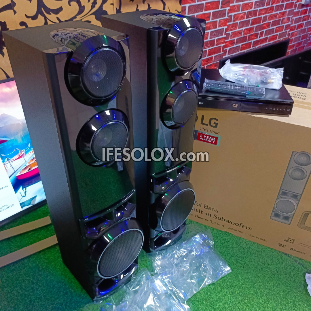 LG LHD687 4.2Ch 1,250W Dual Subwoofer Bodyguard DVD/CD Home Theater System - Brand New