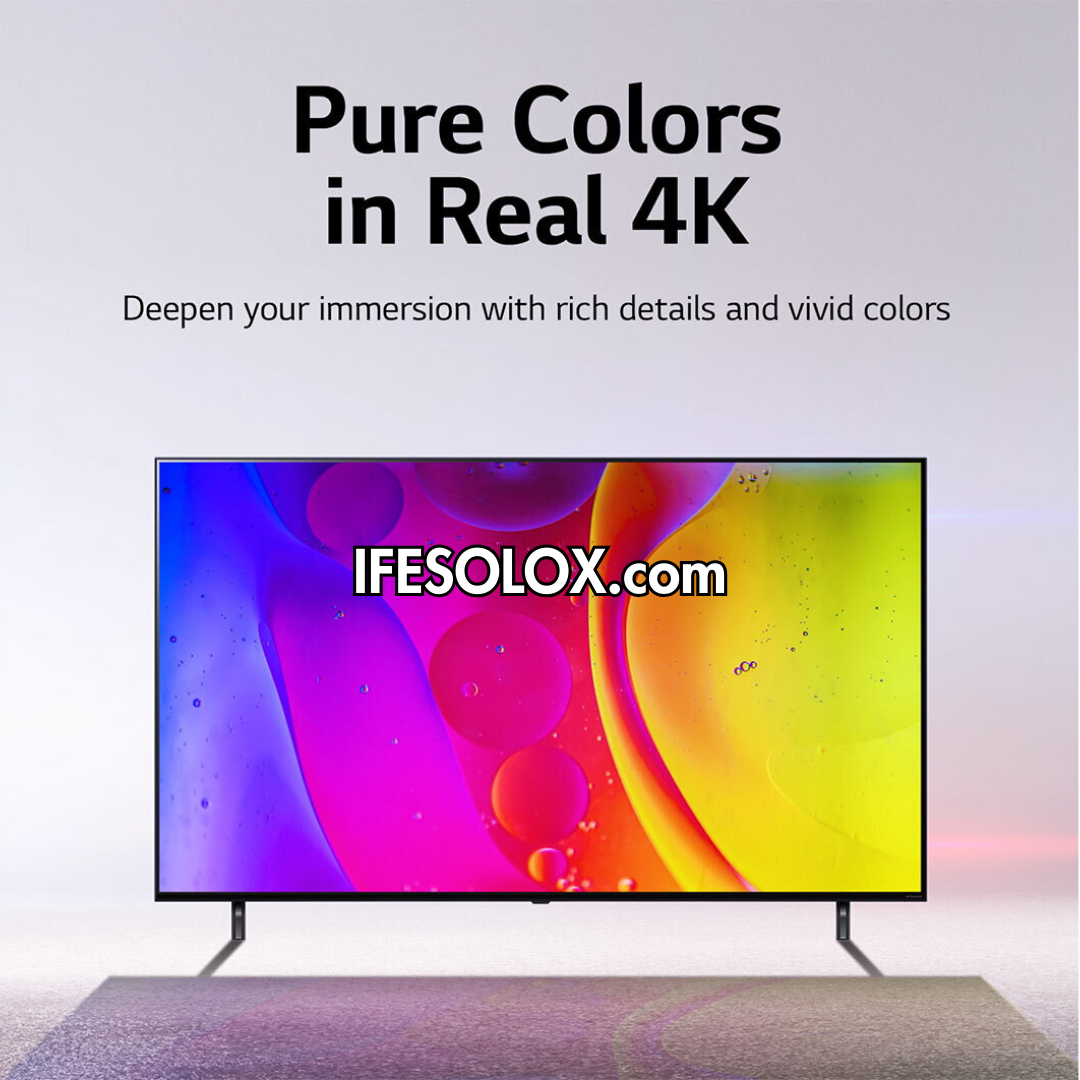 LG 55 pouces 55NANO79 Series Thinq AI webOS Smart 4K UHD NanoCell TV (WiFi, Miracast, AirPlay) - Occasion à l'étranger