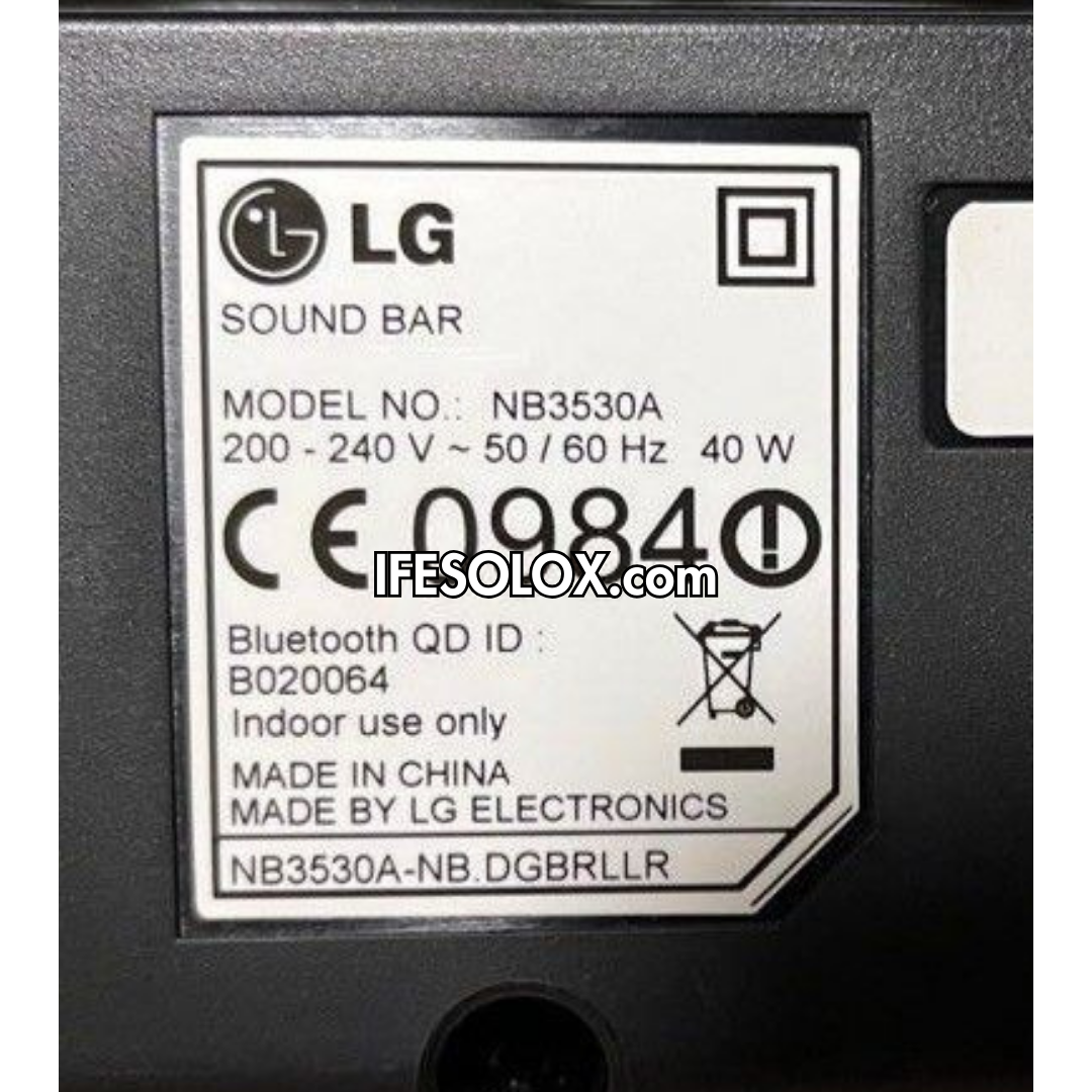 LG NB3530A 2.1Ch 300W High Resolution Bluetooth Sound Bar with Wireless Subwoofer - Foreign Used