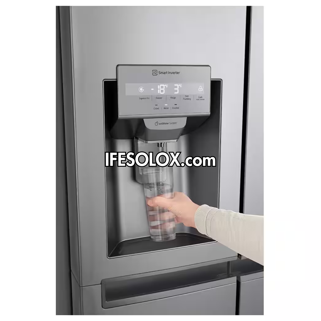 LG GC-L257SLRL 674L Smart Inverter Side By Side Double Door Refrigerator with WiFi & AI Assistant - Brand New