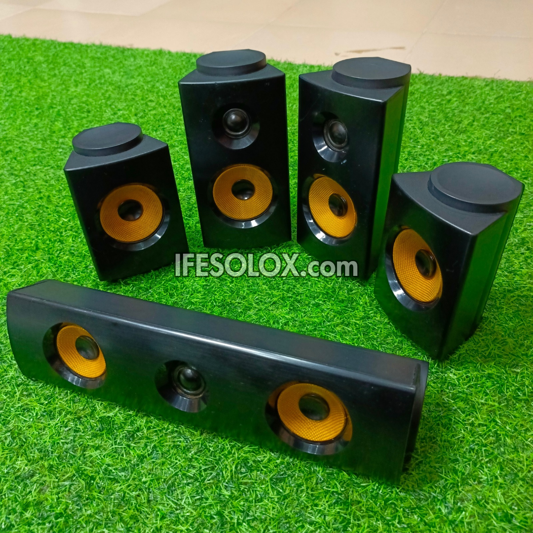 LG S75B1-F, S75B1-S 4Ohms Home Theater Surround Speakers Complete Set - Foreign Used
