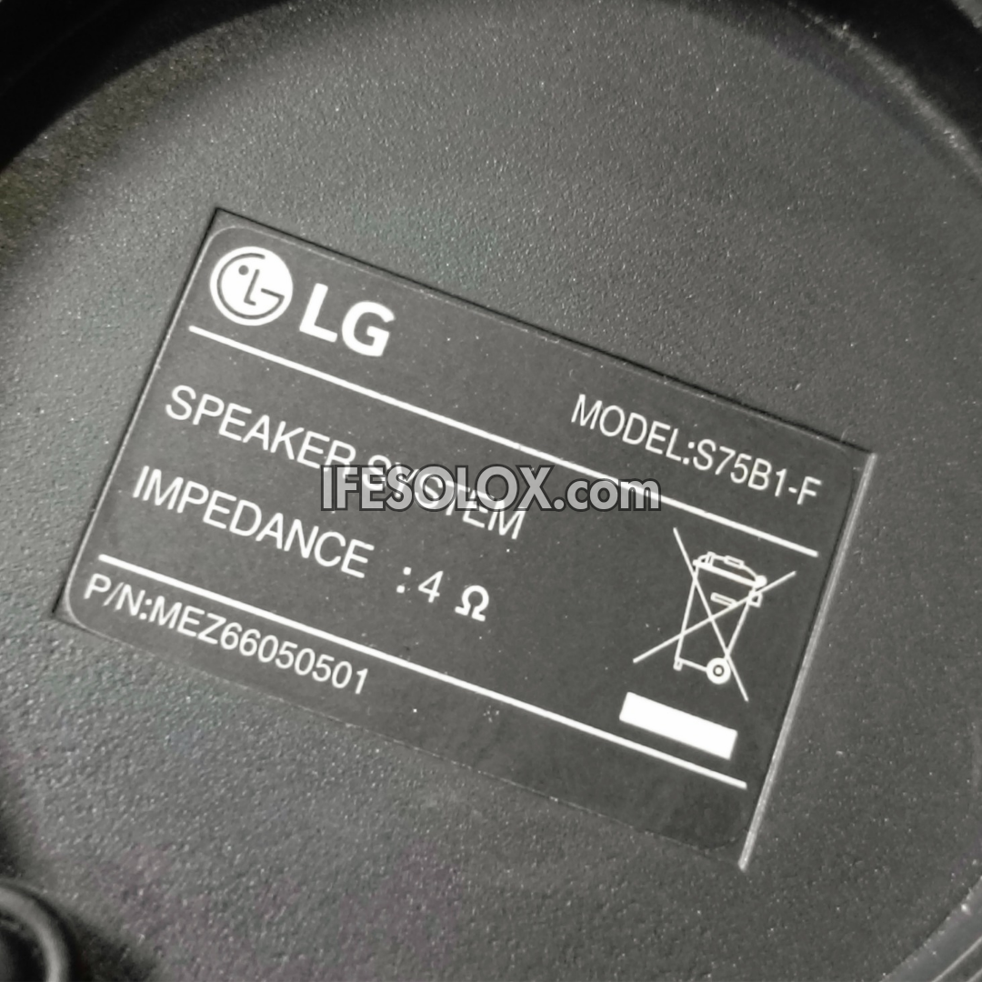 LG S75B1-F, S75B1-S 4Ohms Home Theater Surround Speakers Complete Set - Foreign Used