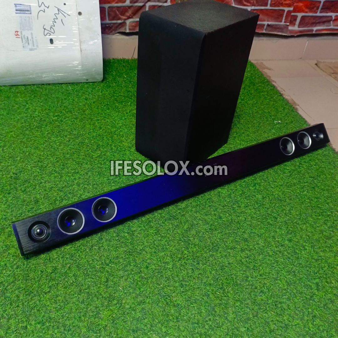 LG SH3B 2.1Ch 300W Bluetooth Sound Bar with Wireless Subwoofer (USB, Optical in, Aux) - Foreign Used