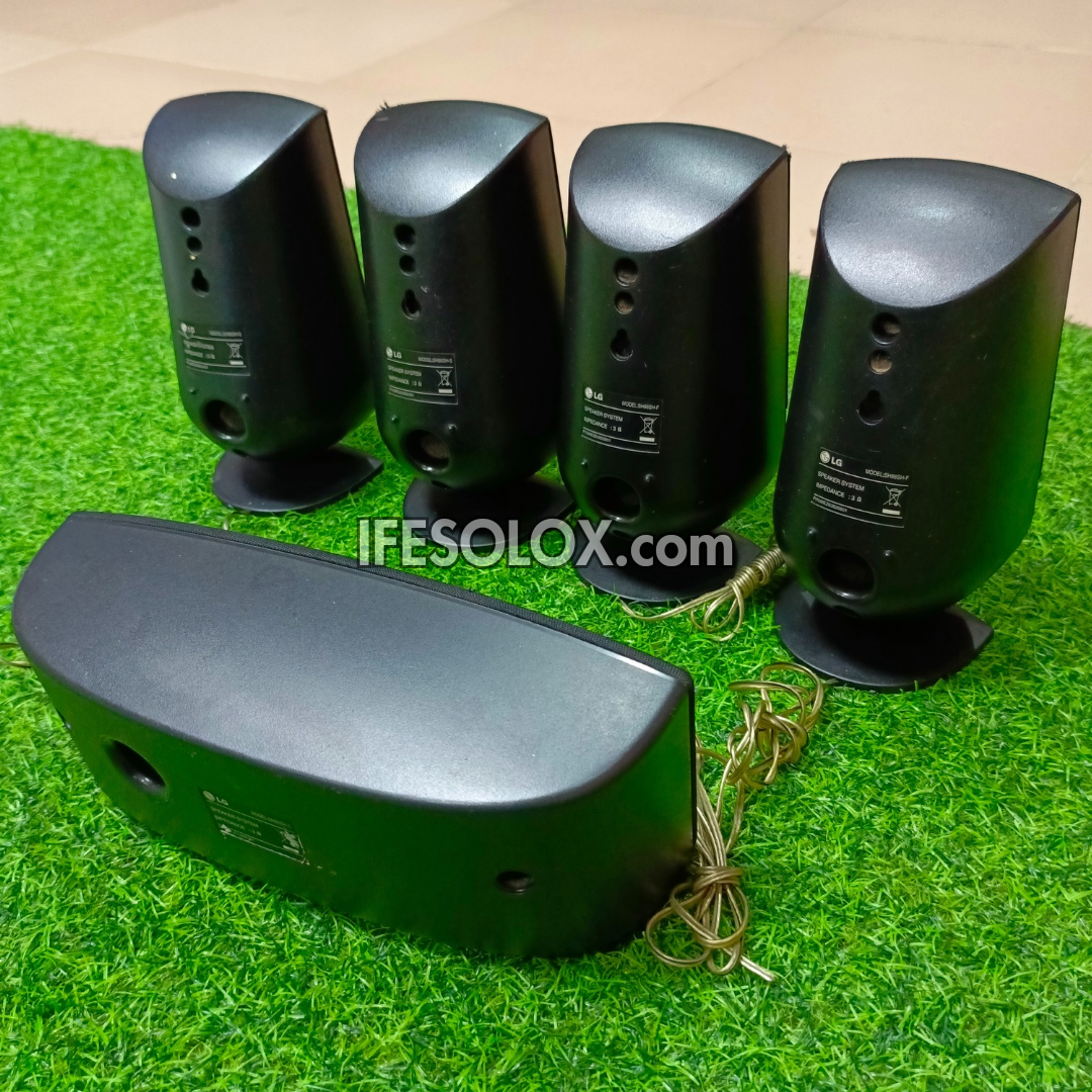 LG SH86SH-S 3Ohms Home Theater Surround Speakers Complete Set - Foreign Used