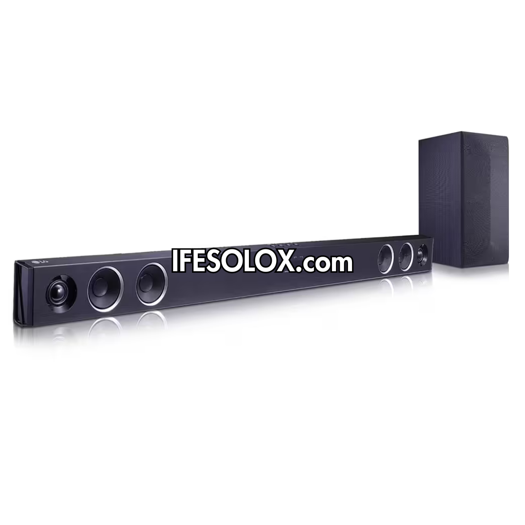 LG SQC2 2.1Ch 300W High Resolution Bluetooth Sound Bar with Wireless Subwoofer - Brand New
