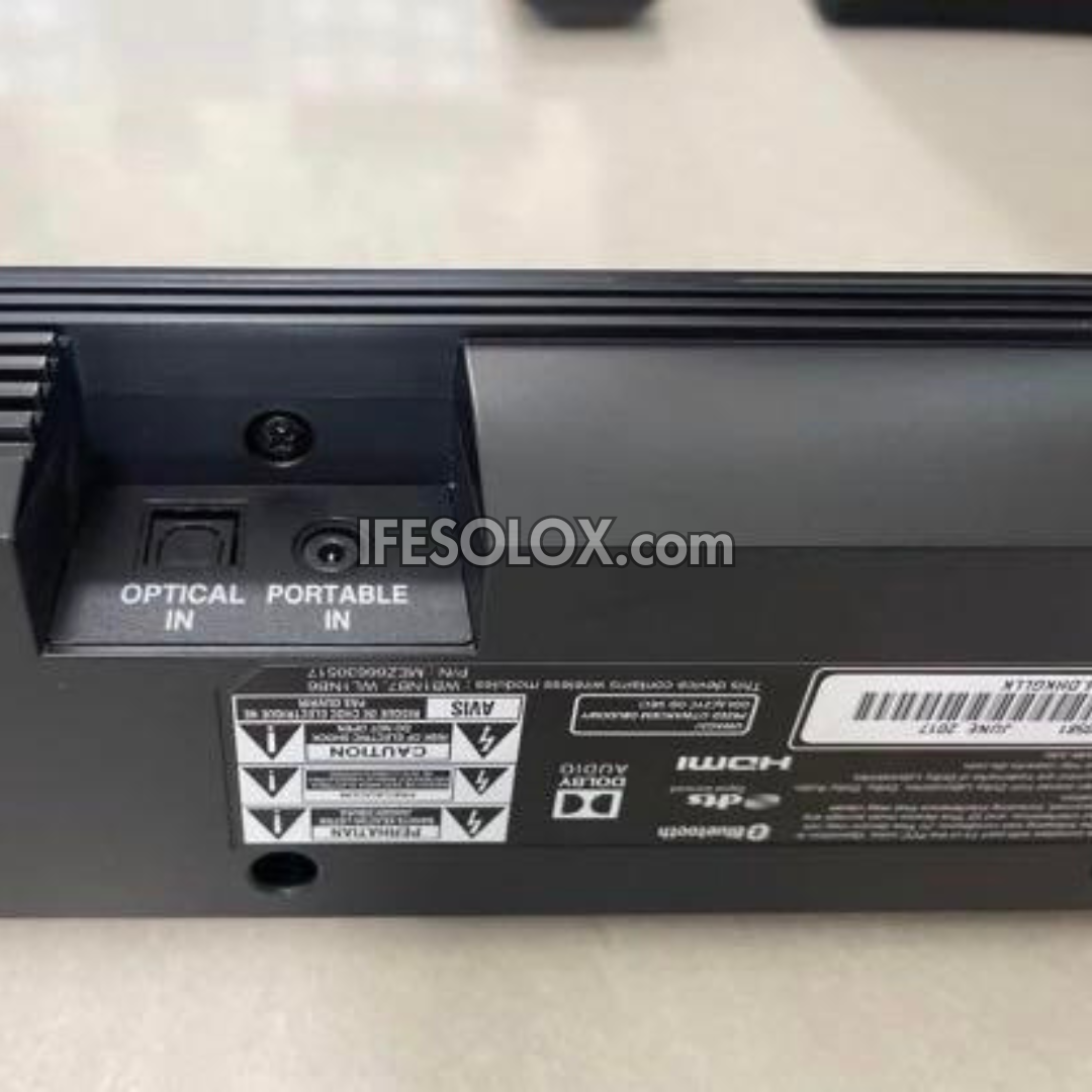 LG SJ4 High Resolution Sound Bar with Wireless Subwoofer (HDMI In & Out) - Foreign Used.