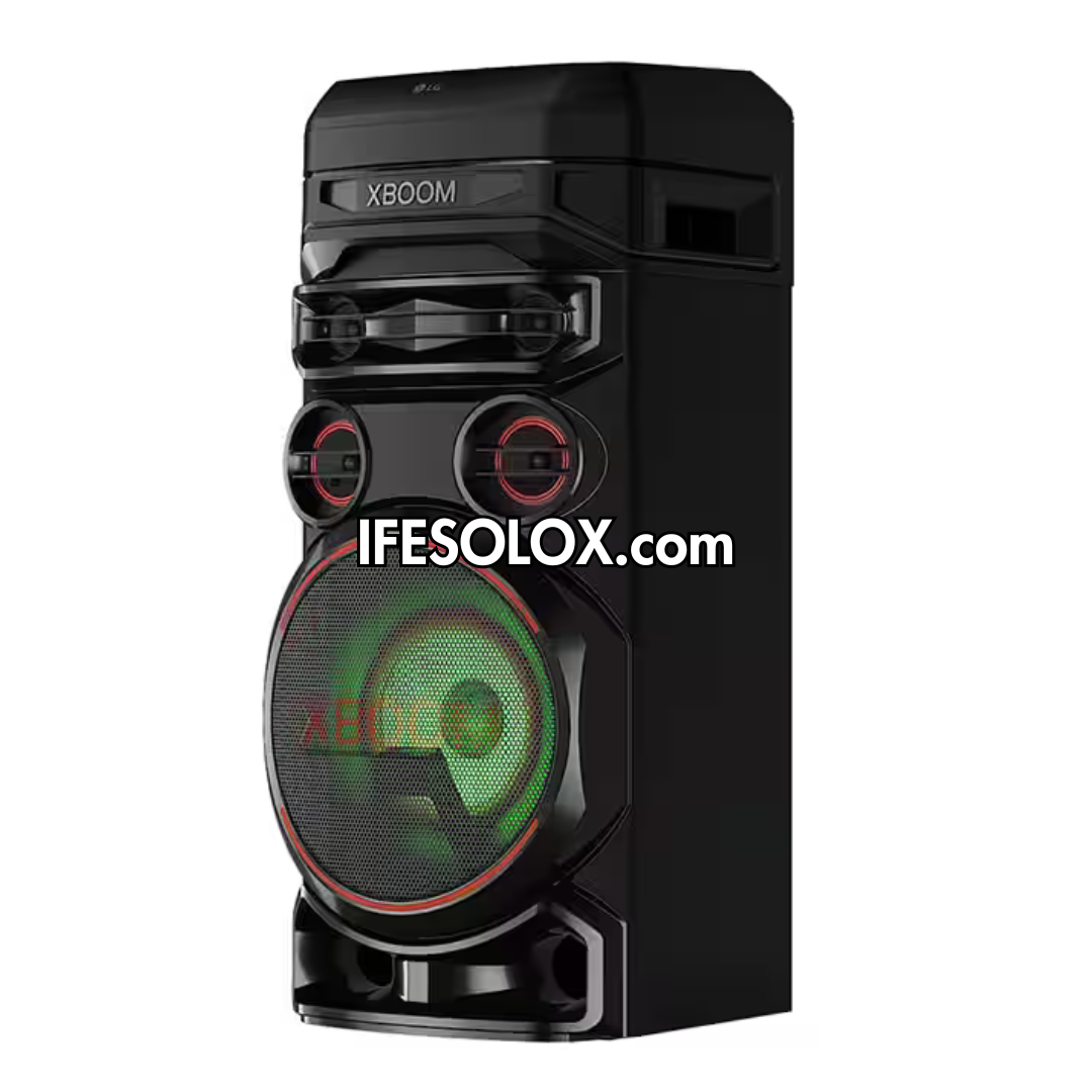 LG XBOOM RNC7 Super Bass Blast Bluetooth HiFi Home Theater + Karaoke Mic & Guitar Input, DJ App - Brand New