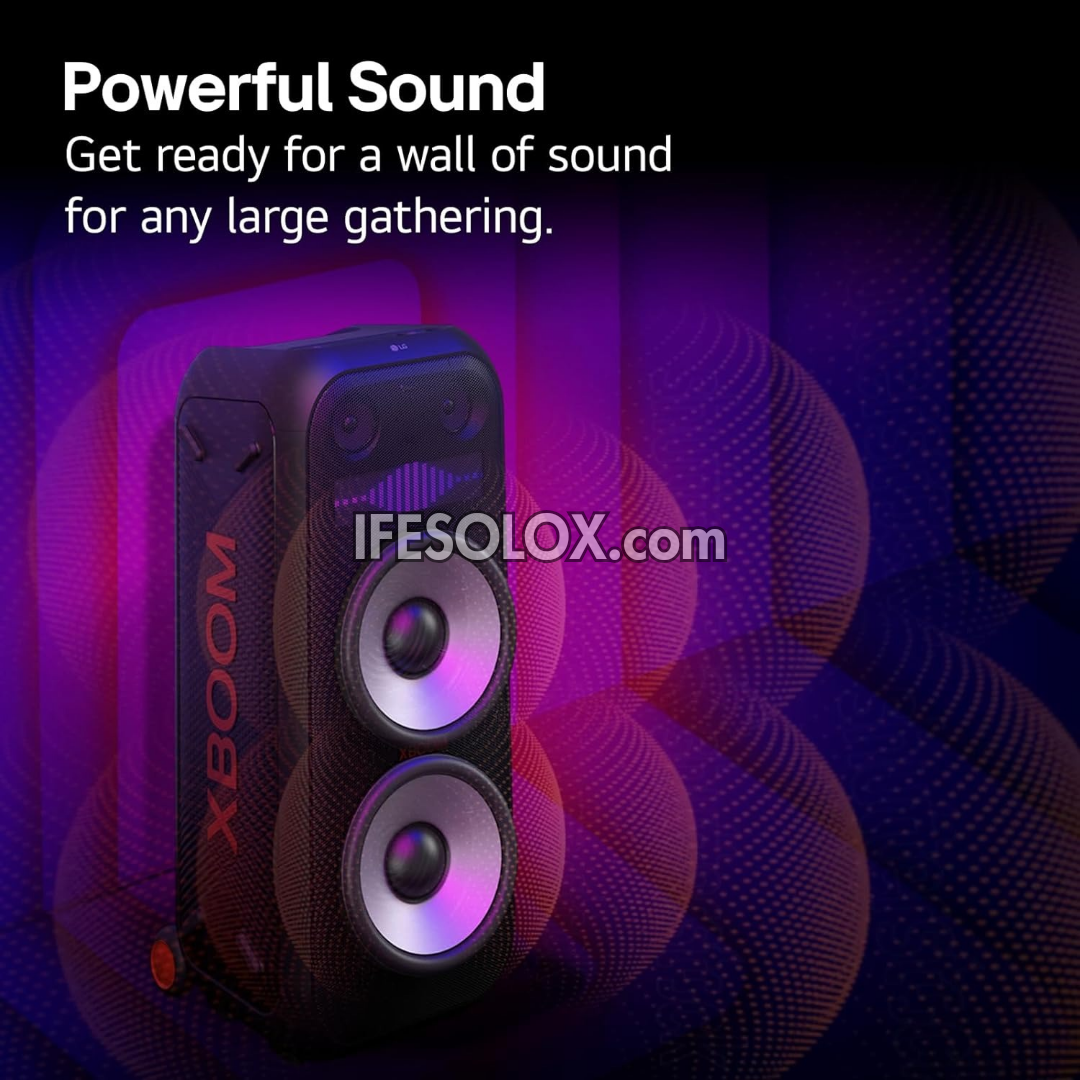 LG XBOOM XL9T Super Bass Blast Bluetooth HiFi PA System with Pixel LED Lighting, Battery - Brand New