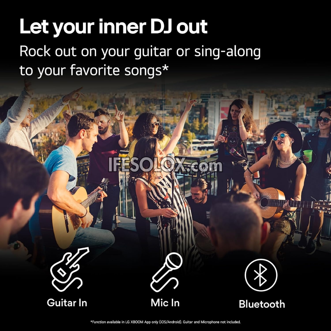 LG XBOOM XL9T Super Bass Blast Bluetooth HiFi PA System with Pixel LED Lighting, Battery - Brand New