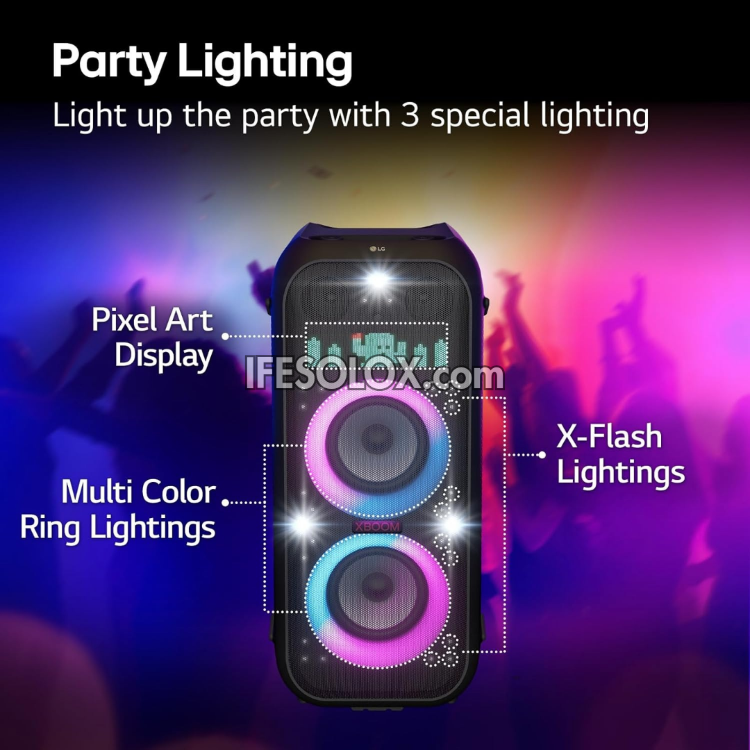 LG XBOOM XL9T Super Bass Blast Bluetooth HiFi PA System with Pixel LED Lighting, Battery - Brand New