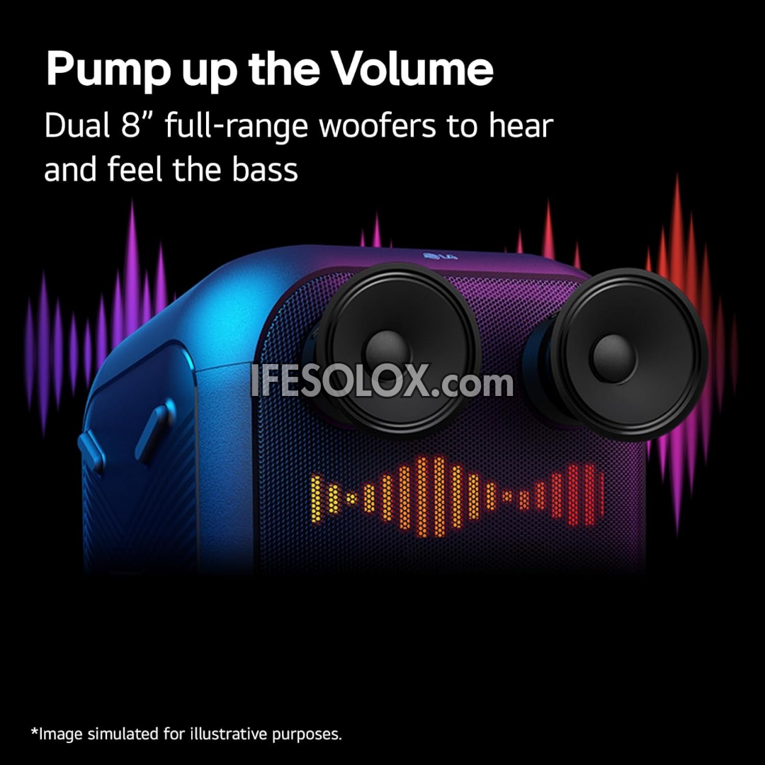 LG XBOOM XL9T Super Bass Blast Bluetooth HiFi PA System with Pixel LED Lighting, Battery - Brand New