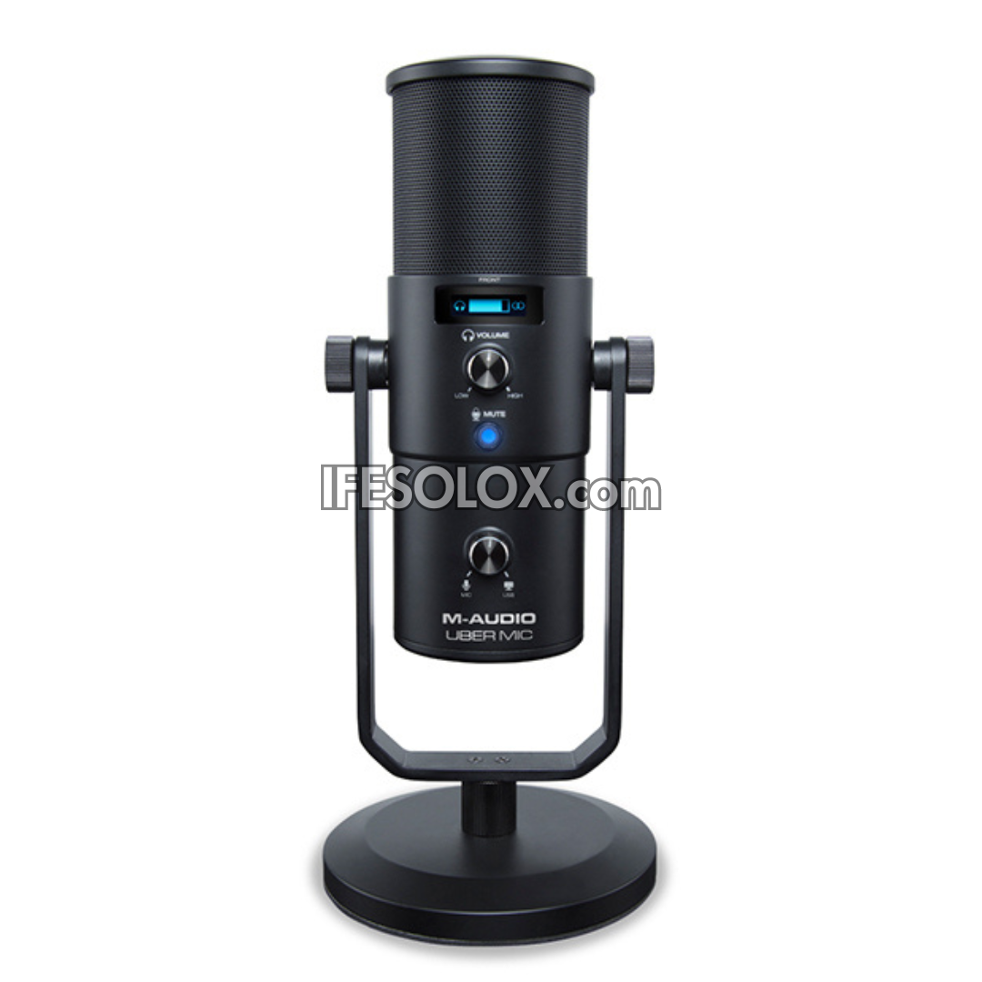 M-AUDIO Uber Professional USB Microphone with 4 Polar Patterns and Headphone Output - Brand New