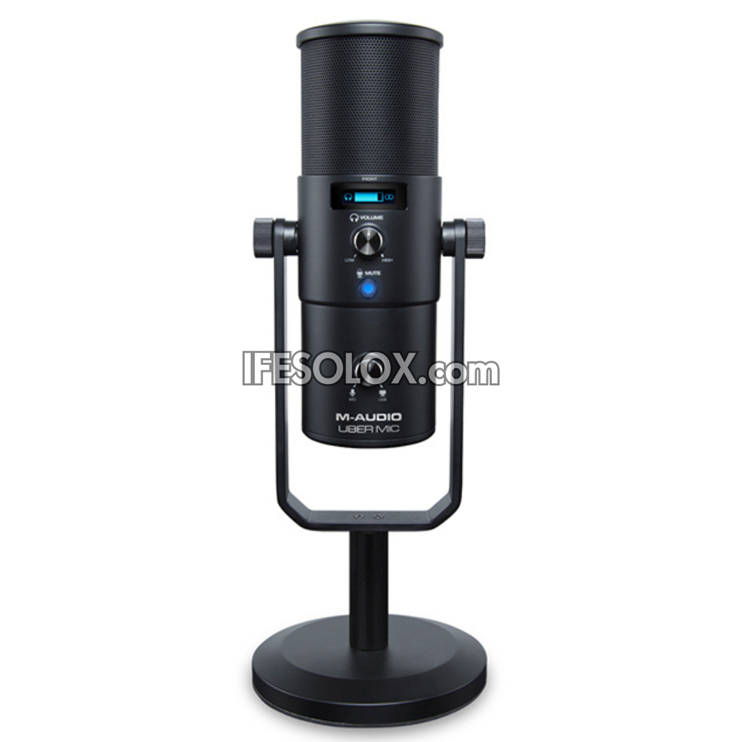 M-AUDIO Uber Professional USB Microphone with 4 Polar Patterns and Headphone Output - Brand New