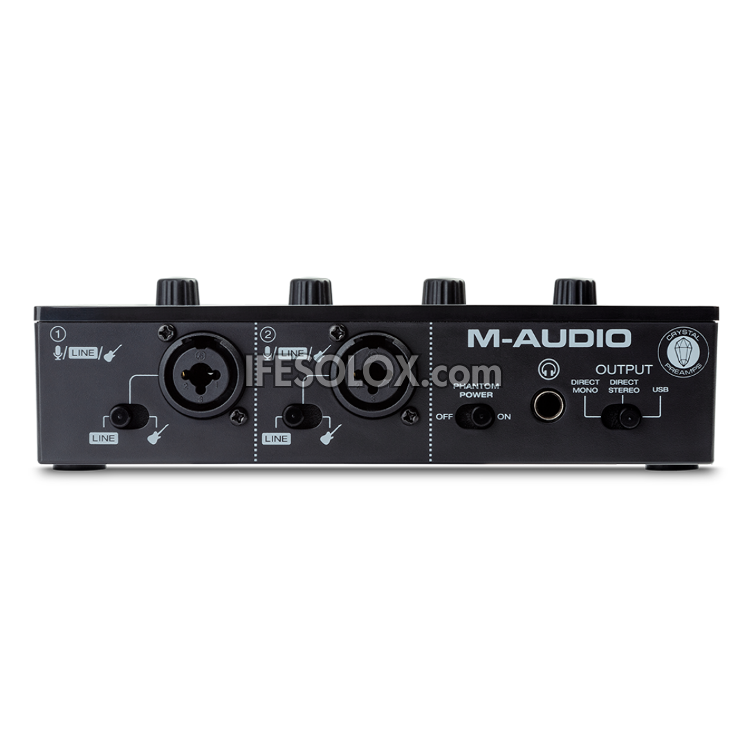 M-AUDIO M-Track Duo 2-Channel USB Audio Interface with 2 Crystal Preamp Combo Input - Brand New