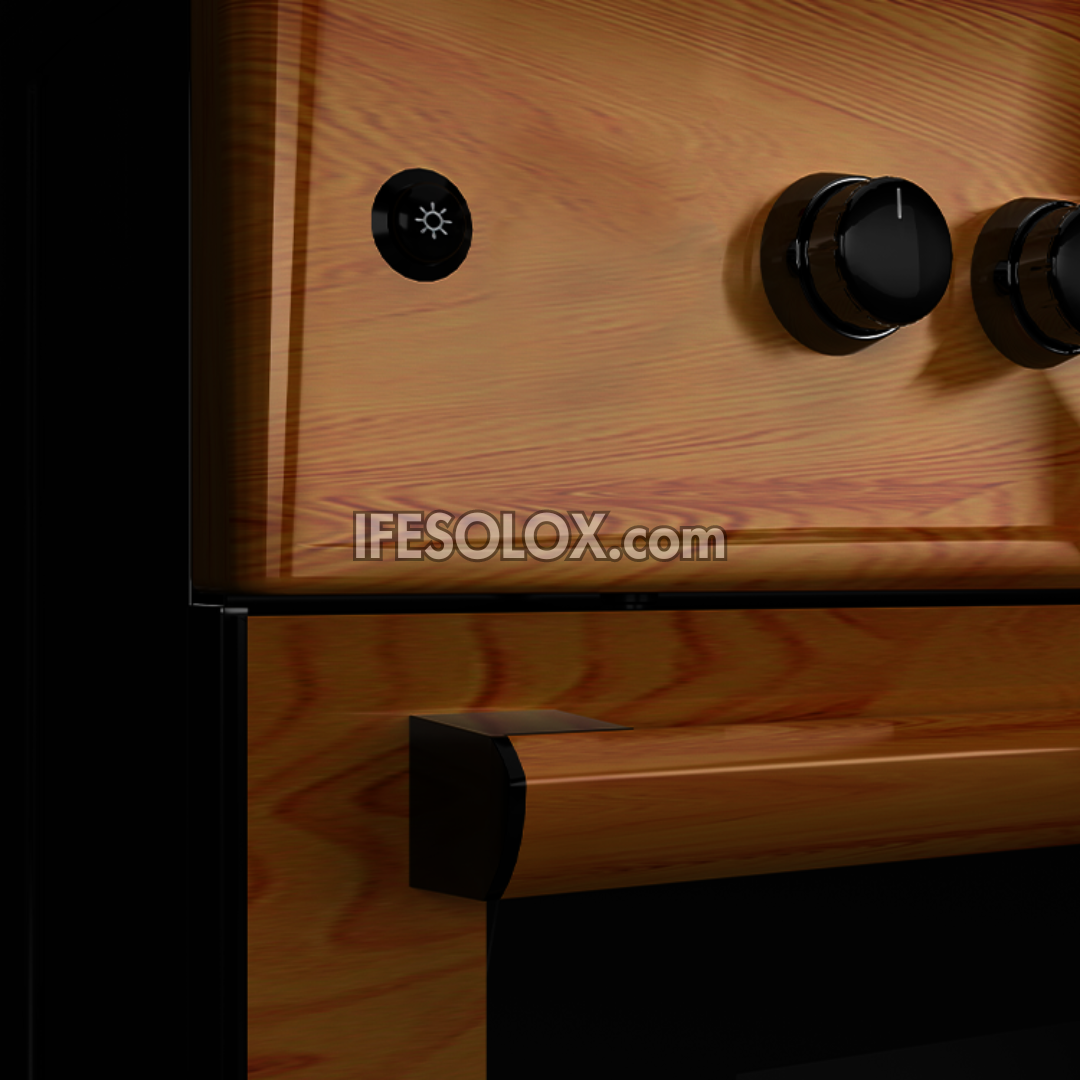 MAXI 60x60 (3+1) Oven Gas Cooker with 3 Gas Burners and 1 Electric Plate (IGL WOOD) - Brand New