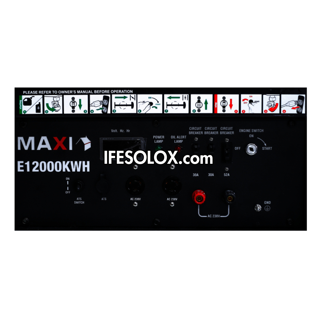 Générateur robuste à essence MAXI E12000KWH 15KVA en cuivre pur avec démarrage à clé - tout neuf
