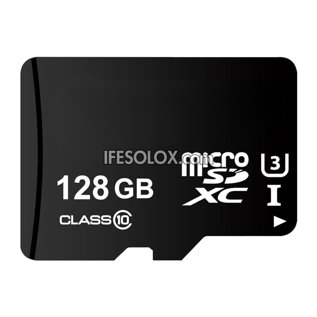 Micro SD 128GB Memory Card with Full Size SD Adapter - Brand New