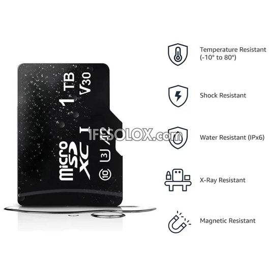 Micro SDXC 1TB Memory Card (A2, U3) with Full Size SD Adapter - Brand New